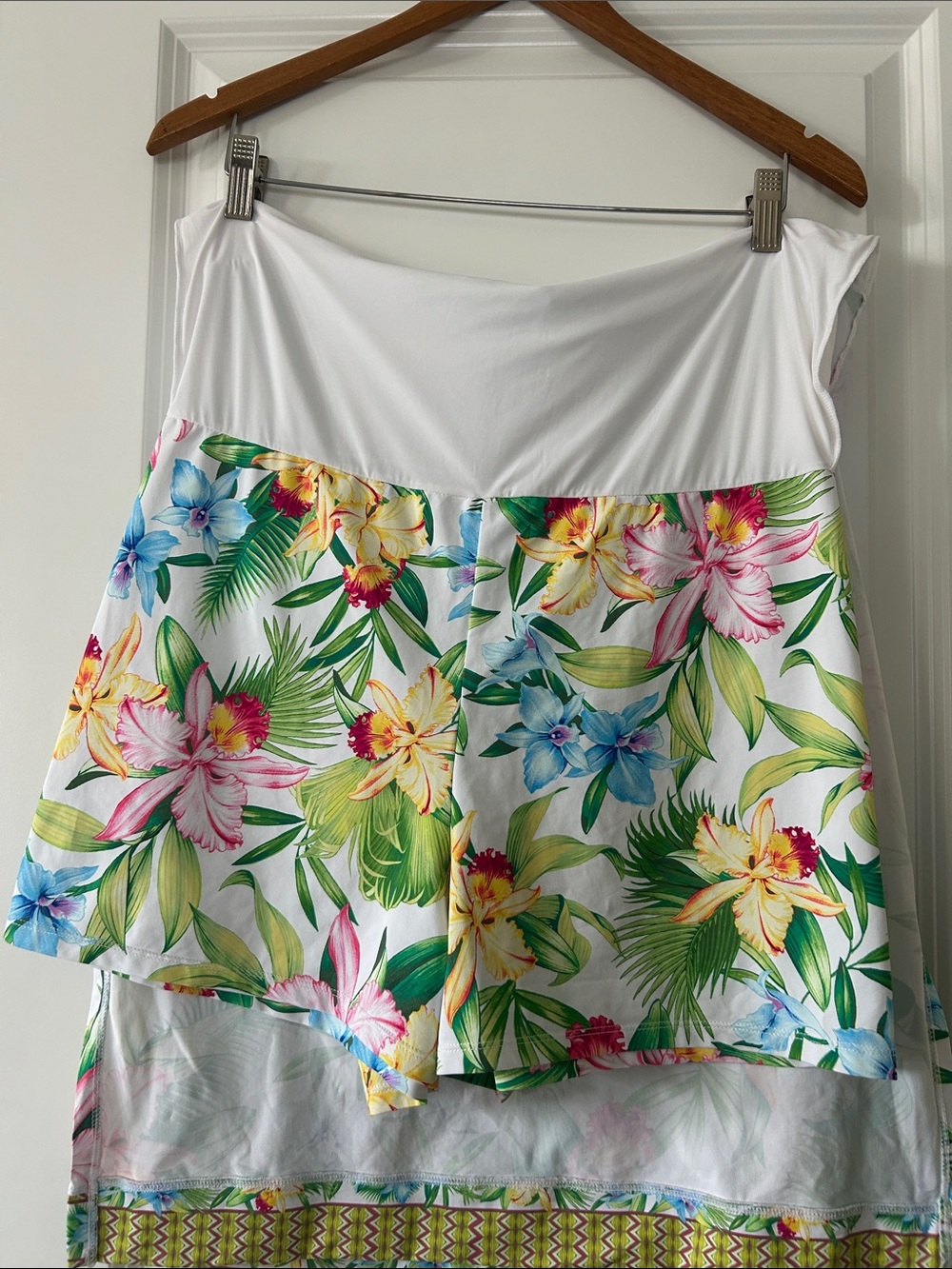 Tommy Bahama Orchid Garden Romper Dress Sz S w MEASUREMENTS w Shorts - Picture 14 of 15
